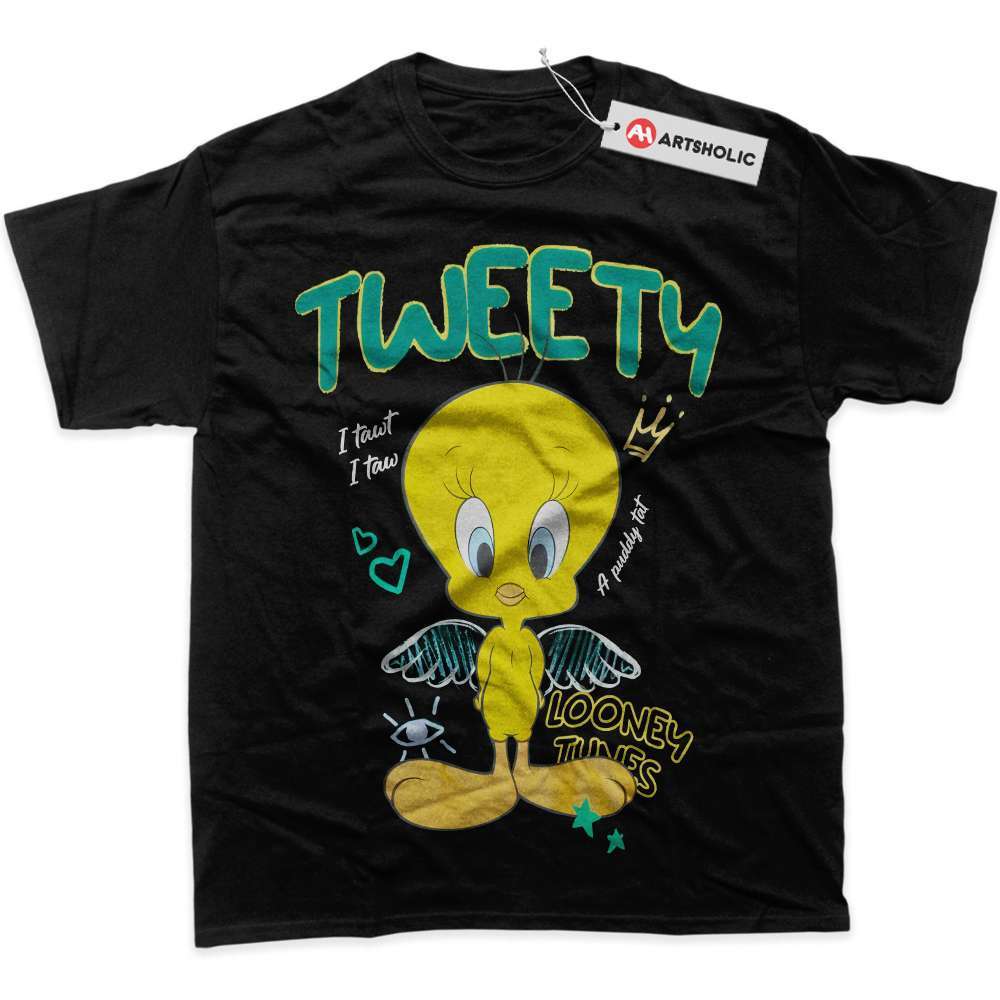 Alternative view of Tweety Shirt, Looney Tunes Shirt, Cartoon Shirt, Graphic T-Shirt