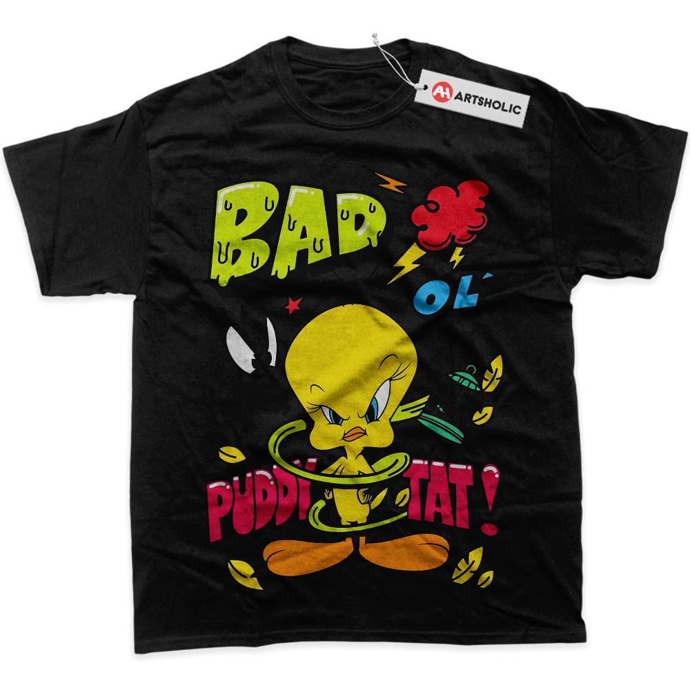 Alternative view of Tweety Shirt, Looney Tunes Shirt, Cartoon Shirt, graphic Tee