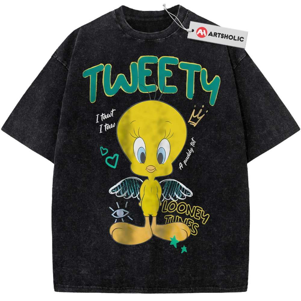 Alternative view of Tweety Shirt, Looney Tunes Shirt, Cartoon Shirt, Vintage T-Shirt