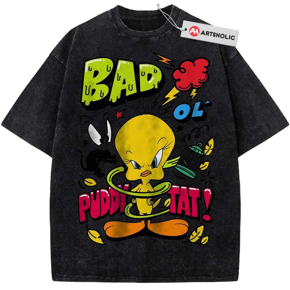 Alternative view of Tweety Shirt, Looney Tunes Shirt, Cartoon Shirt, Vintage Tee