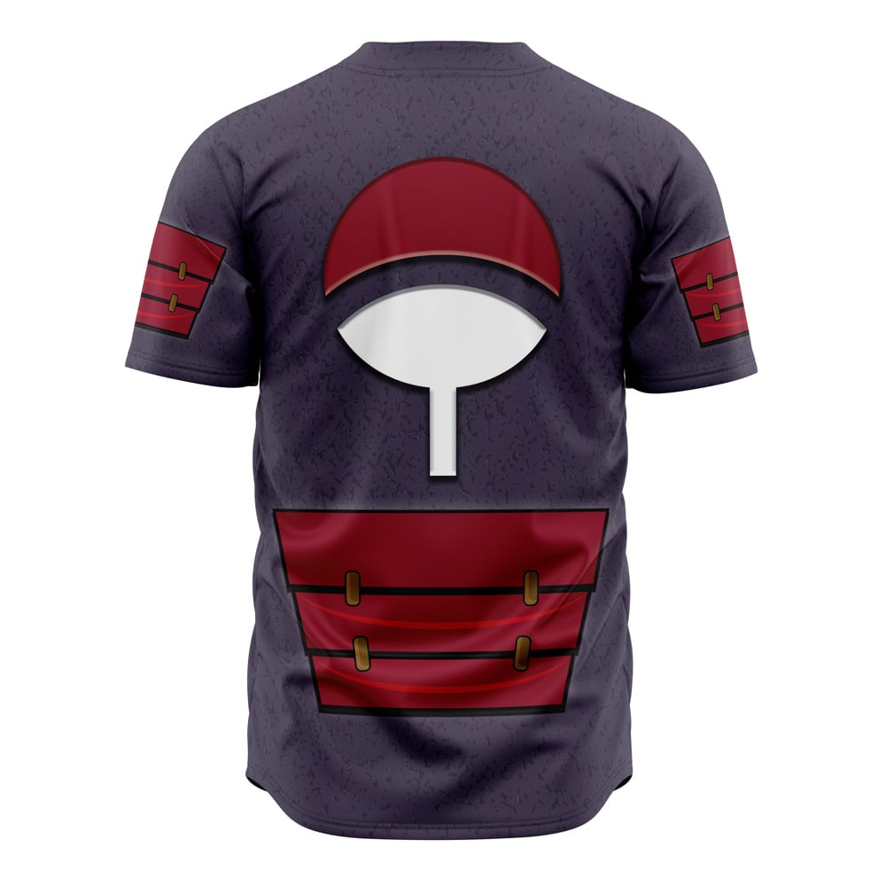 Alternative view of Uchiha Madara Shippuden No Piping Baseball Jersey