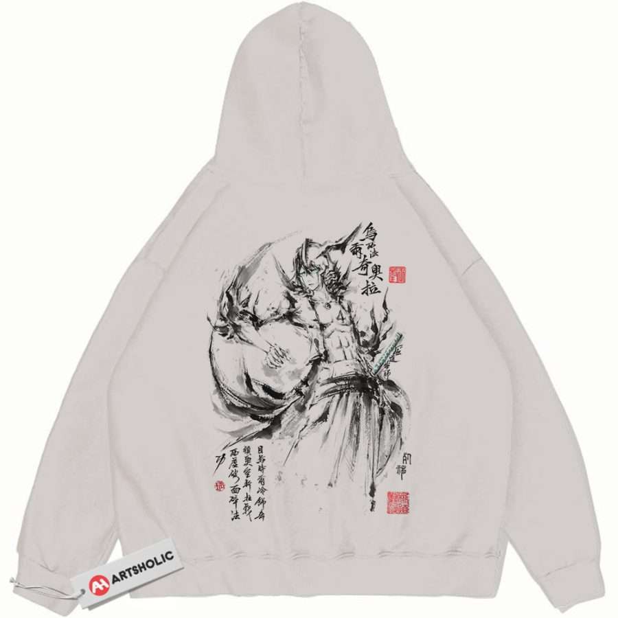 Alternative view of Ulquiorra Cifer Hoodie, Bleach Hoodie,  Anime Hoodie, Vintage Hoodie