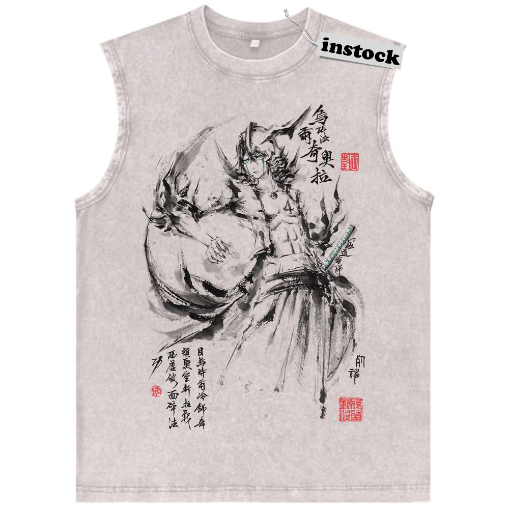 Ulquiorra Cifer Tank Top, Bleach Tank Top, Anime Tank Top, Vintage Tank Top