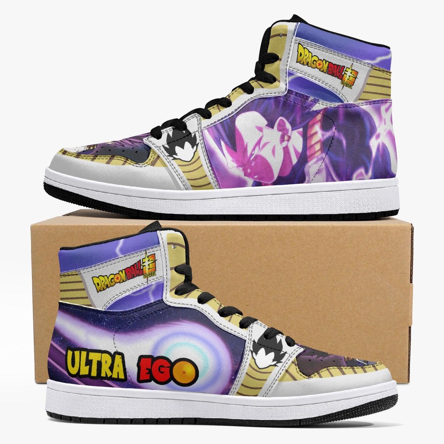 Ultra Ego Vegeta Dragon Ball Super Custom Sneaker Mid 1 Basketball Shoes - Otaku Hall