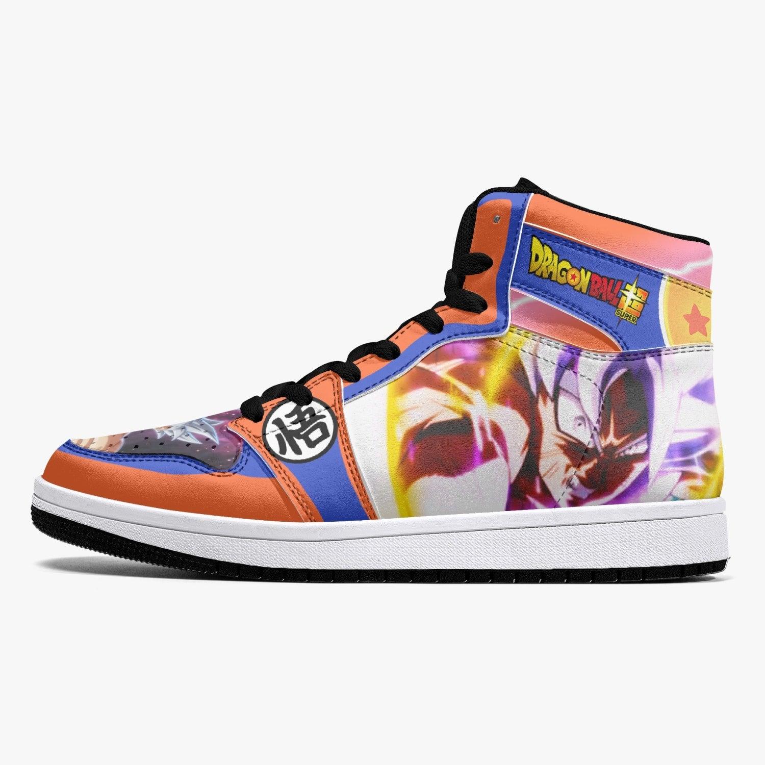 Alternative view of Ultra Instinct Goku Dragon Ball Super Custom Sneaker Mid 1 Basketball Shoes - Otaku Hall
