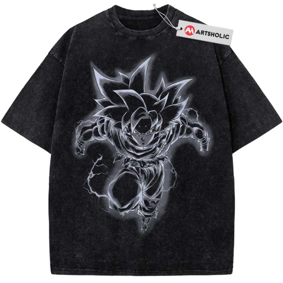 Alternative view of Ultra Instinct Son Goku Shirt, Dragon Ball Shirt, Anime Shirt, Vintage T-Shirt