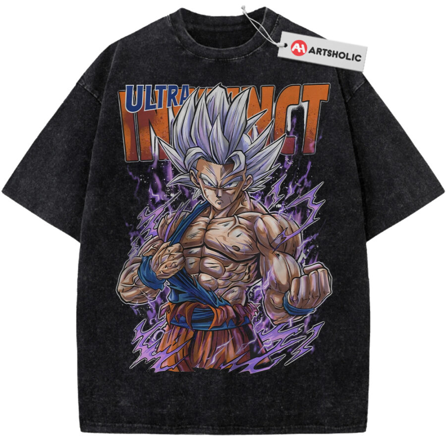 Alternative view of Ultra Instinct Son Goku Shirt, Dragon Ball Shirt, DBZ Shirt, Anime Shirt, Vintage Tee