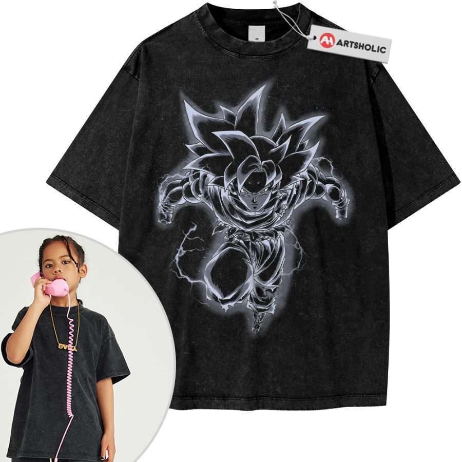 Alternative view of Ultra Instinct Son Goku Shirt For Kids, Dragon Ball Shirt For Kids, Anime Shirt For Kids, Vintage T-Shirt For Kids