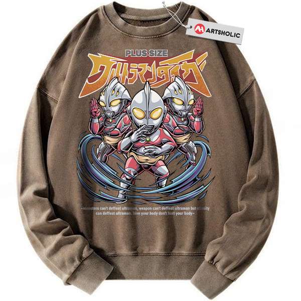 Alternative view of Ultraman Sweatshirt, Anime Sweatshirt, Vintage Sweatshirt