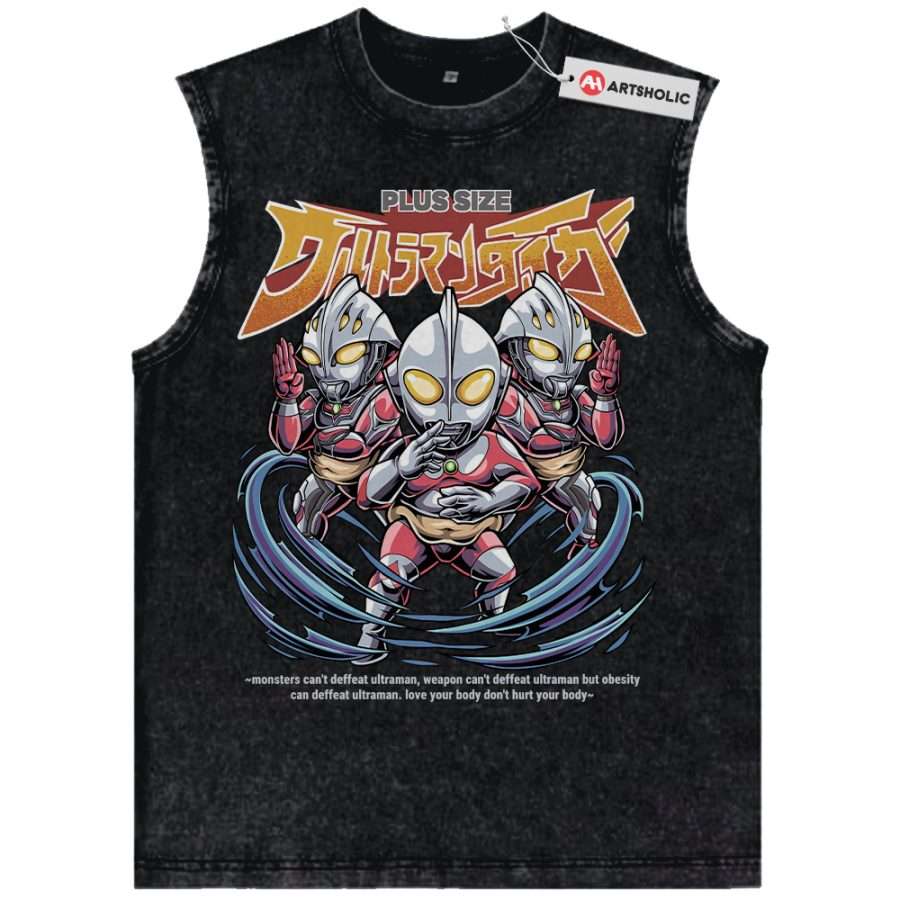 Alternative view of Ultraman Tank Top, Anime Tank Top, Vintage Tank Top