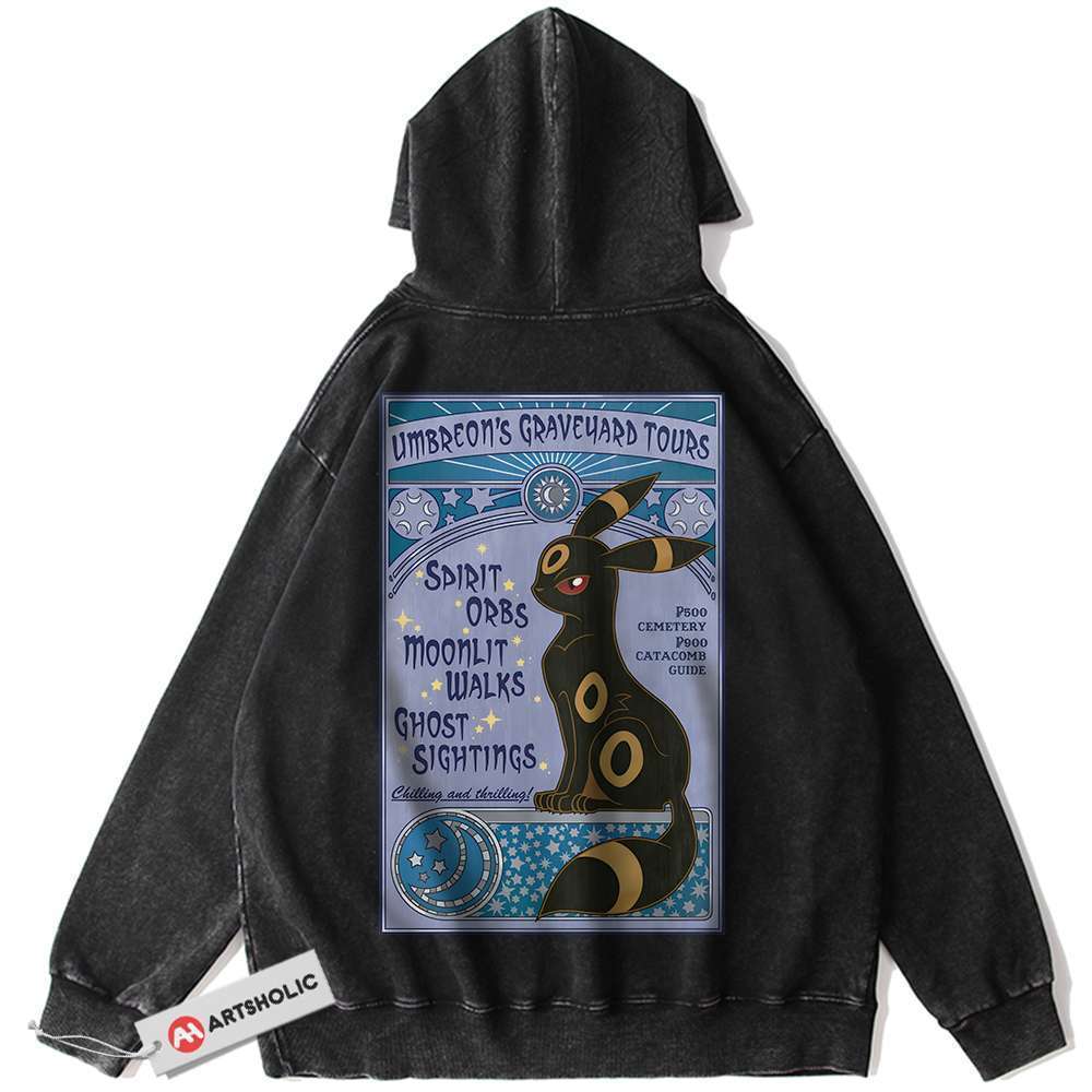 Umbreon Hoodie, Pokemon Hoodie, Anime Hoodie, Vintage Hoodie