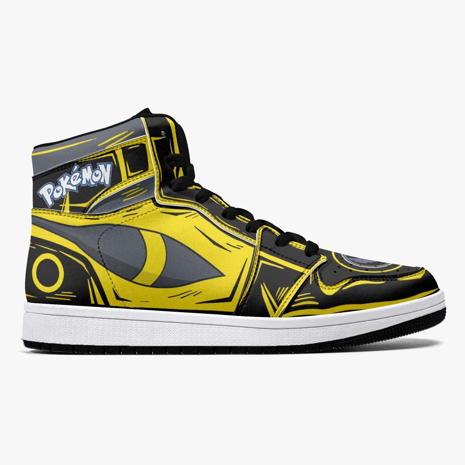 Alternative view of Umbreon Pokemon Custom Sneaker Mid 1 Basketball Shoes - Otaku Hall