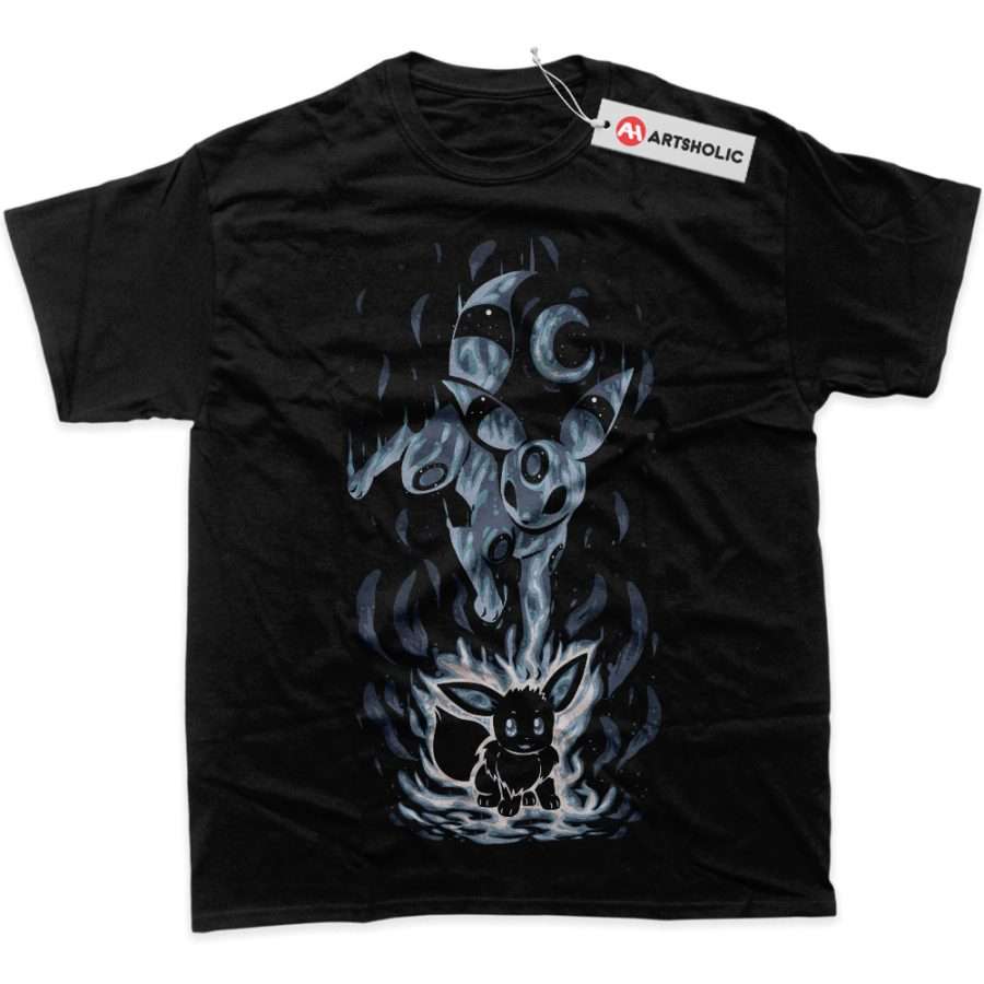 Alternative view of Umbreon Shirt, Eevee Shirt, Pokemon Shirt, Anime Shirt, Graphic Tee