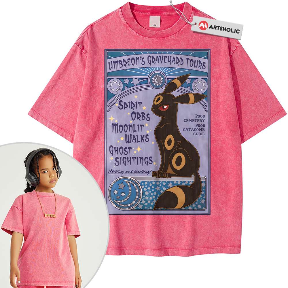 Umbreon Shirt For Kids, Pokemon Shirt For Kids, Anime Shirt For Kids, Vintage Tee For Kids - Image 4