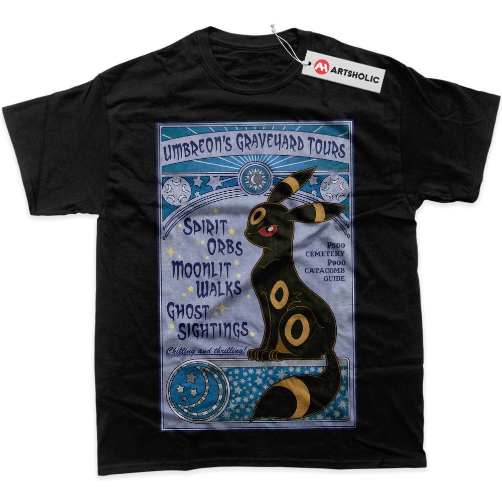 Alternative view of Umbreon Shirt, Pokemon Shirt, Anime Shirt, graphic Tee