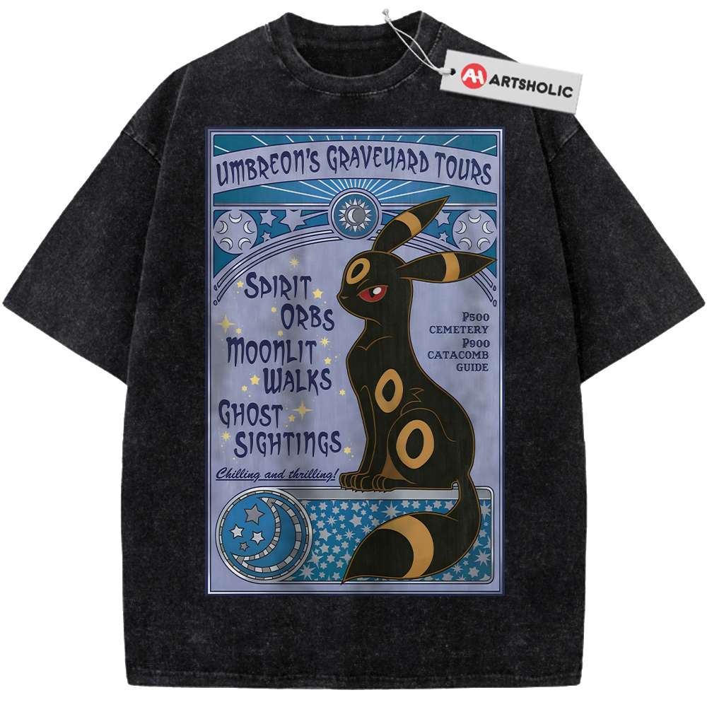 Alternative view of Umbreon Shirt, Pokemon shirt, Anime Shirt, Vintage Tee