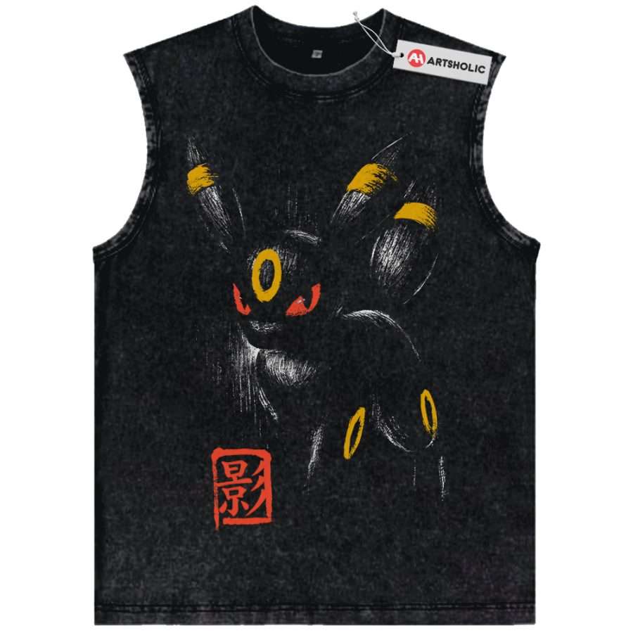 Alternative view of Umbreon Tank Top, Pokemon Tank Top, Anime Tank Top, Vintage Tank Top
