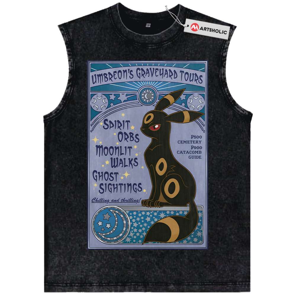 Umbreon Tank Top, Pokemon Tank Top, Anime Tank Top, Vintage Tank Top