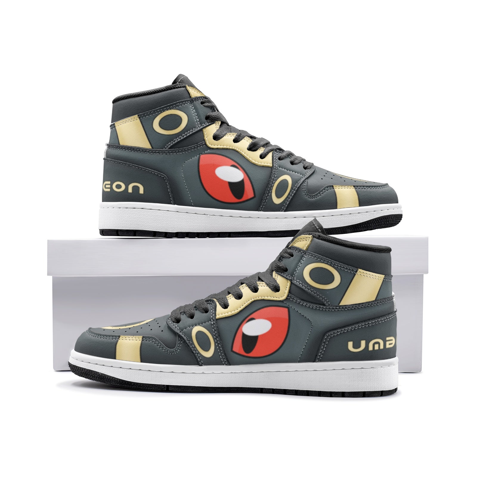 Umbreon V1 Pokemon Custom Sneaker Mid 1 Basketball Shoes - Otaku Hall