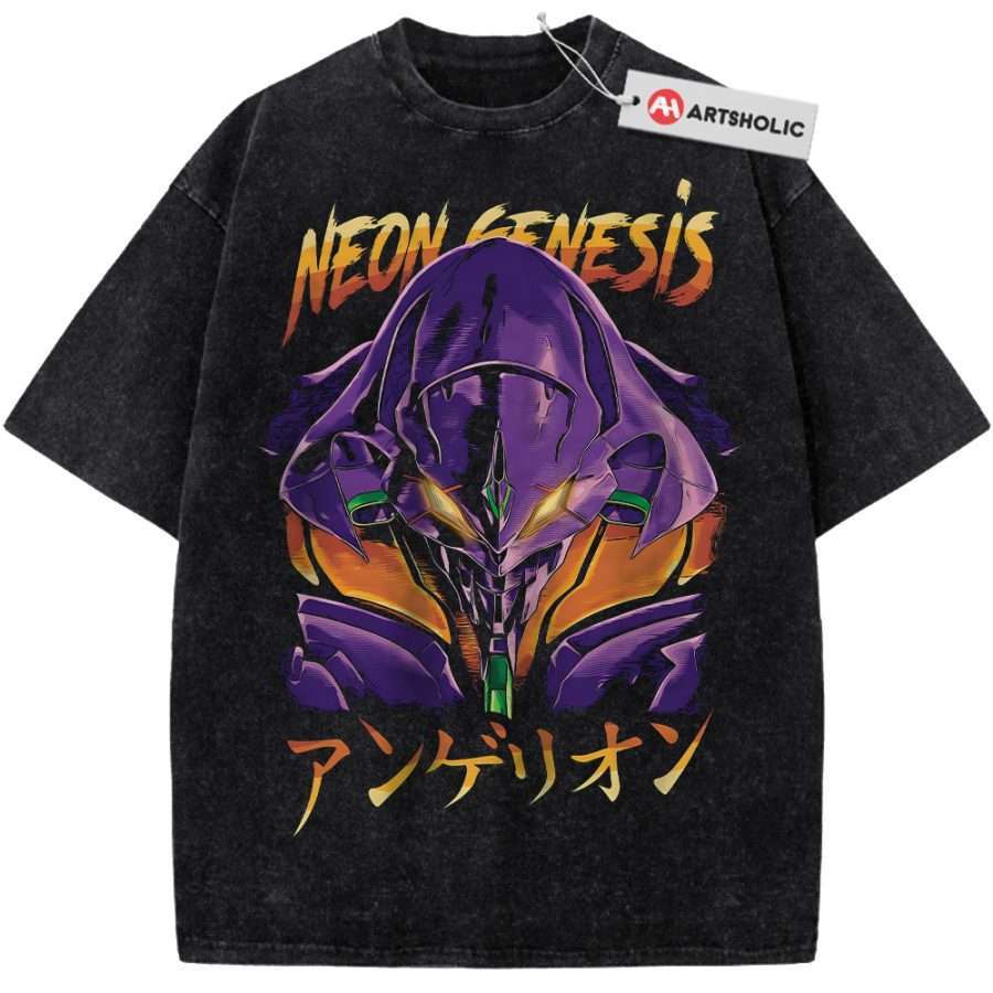 Alternative view of Unit-01 Shirt, Neon Genesis Evangelion Shirt, Anime Shirt, Vintage T-Shirt