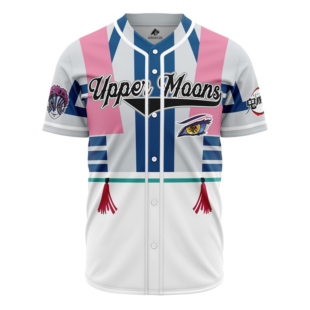 Upper Moons Akaza Demon Slayer Custom Baseball Jersey - Otaku Hall