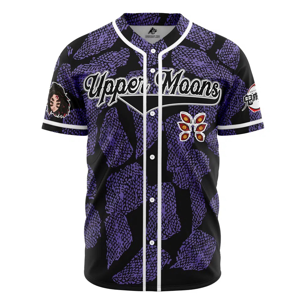 Upper Moons Kokushibo Demon Slayer Custom Baseball Jersey - Otaku Hall