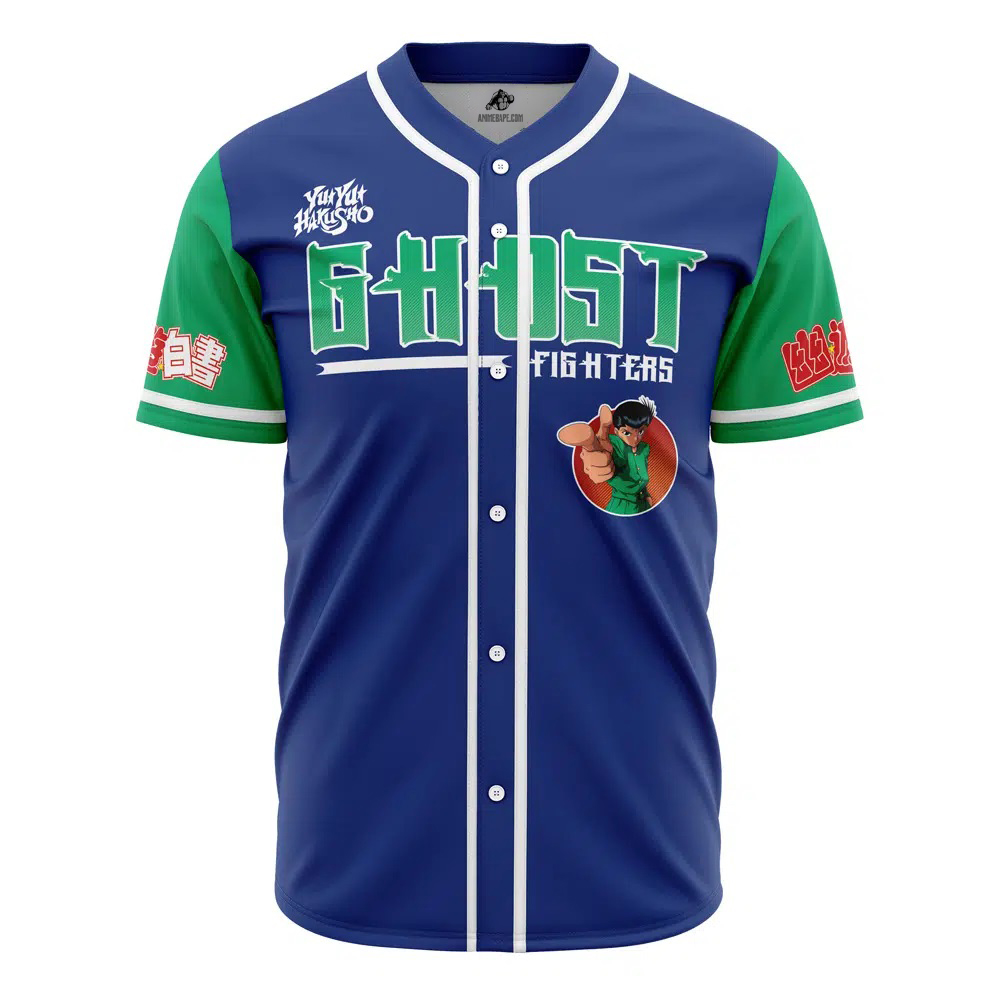 Urameshi Ghost Fighter Custom Baseball Jersey - Otaku Hall