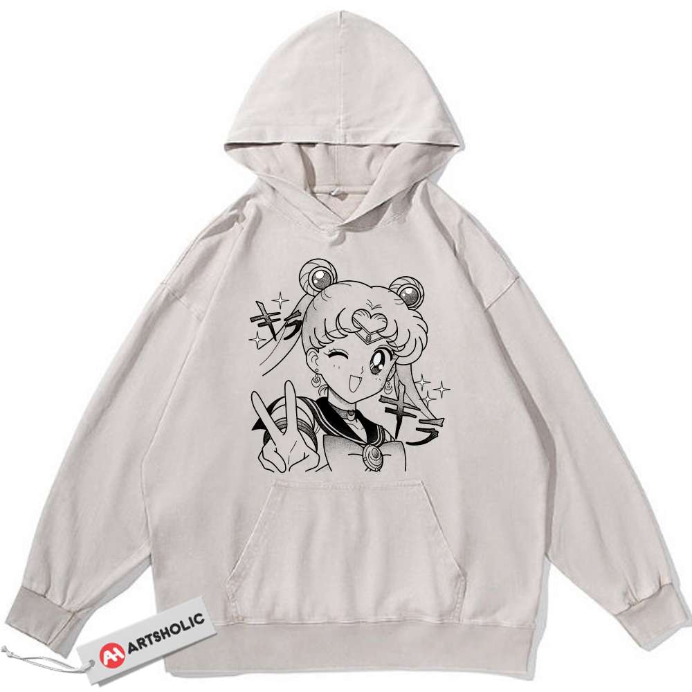 Usagi Tsukino Hoodie, Sailor Moon Hoodie, Anime Hoodie, Vintage Hoodie
