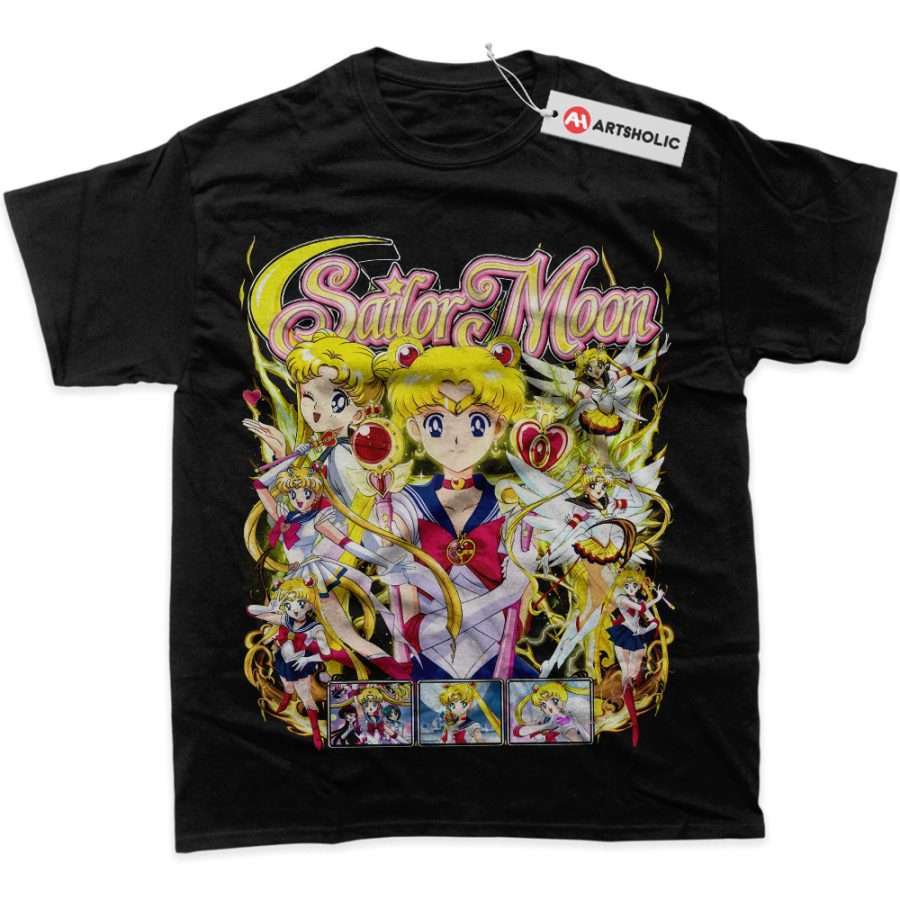 Alternative view of Usagi Tsukino Shirt, Sailor Moon Shirt, Anime Shirt, graphic T-Shirt
