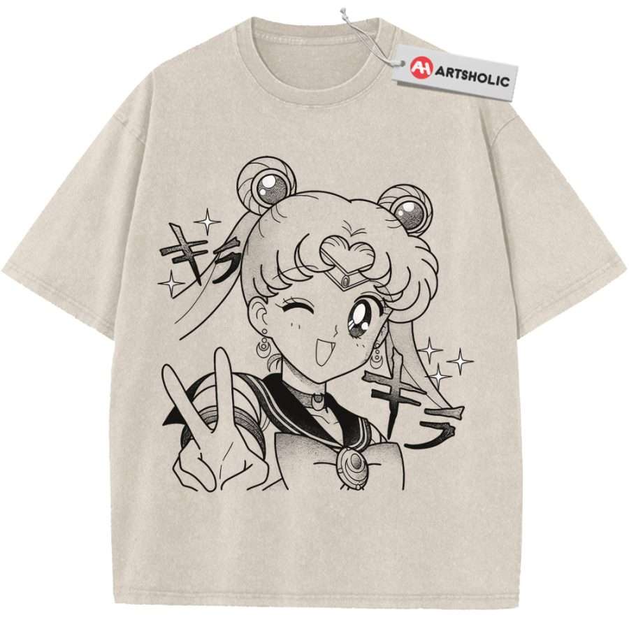 Alternative view of Usagi Tsukino Shirt, Sailor Moon Shirt, Anime Shirt, Vintage T-Shirt
