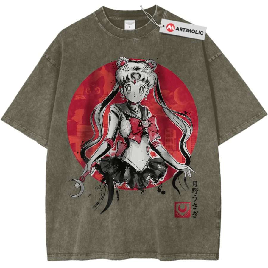 Alternative view of Usagi Tsukino Shirt, Sailor Moon Shirt, Anime Shirt, Vintage T-Shirt