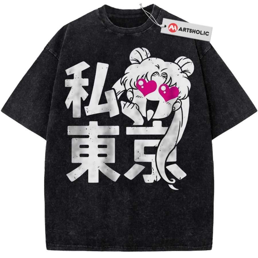 Alternative view of Usagi Tsukino Shirt, Sailor Moon Shirt, Anime Shirt, Vintage Tee