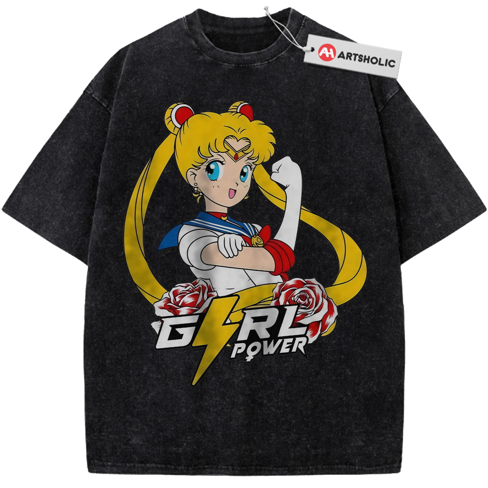Alternative view of Usagi Tsukino Shirt, Sailor Moon Shirt, Anime Shirt, Vintage Tee