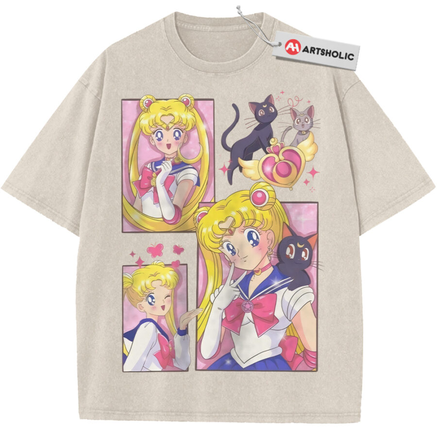 Alternative view of Usagi Tsukino Shirt, Sailor Moon Shirt, Anime Shirt, Vintage Tee