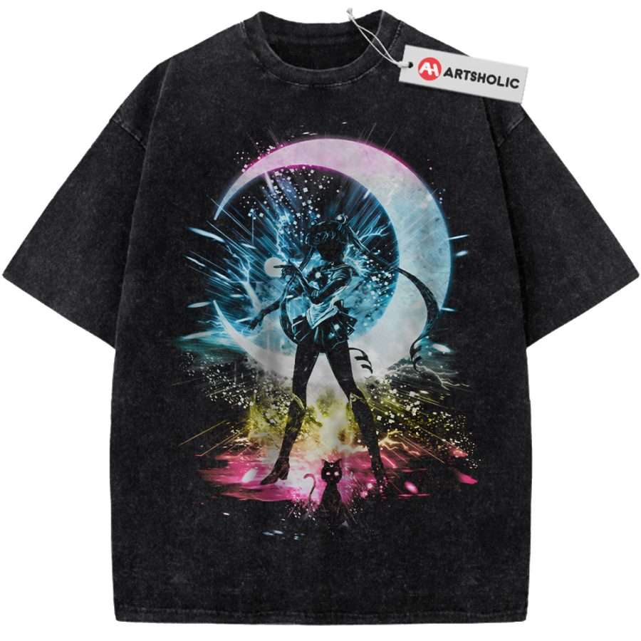 Alternative view of Usagi Tsukino Shirt, Sailor Moon Shirt, Anime Shirt, Vintage Tee