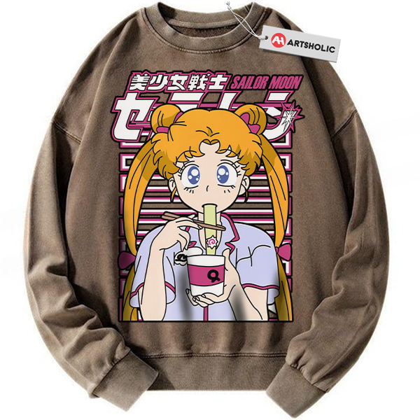 Alternative view of Usagi Tsukino Sweatshirt, Sailor Moon Sweatshirt, Anime Sweatshirt, Vintage Sweatshirt