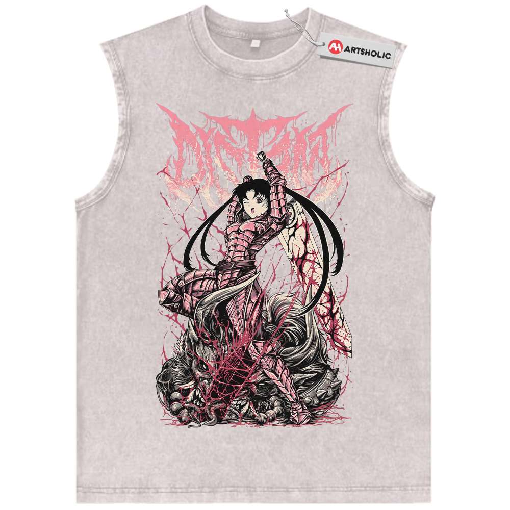 Alternative view of Usagi Tsukino Tank Top, Sailor Moon Tank Top, Anime Tank Top, Vintage Tank Top