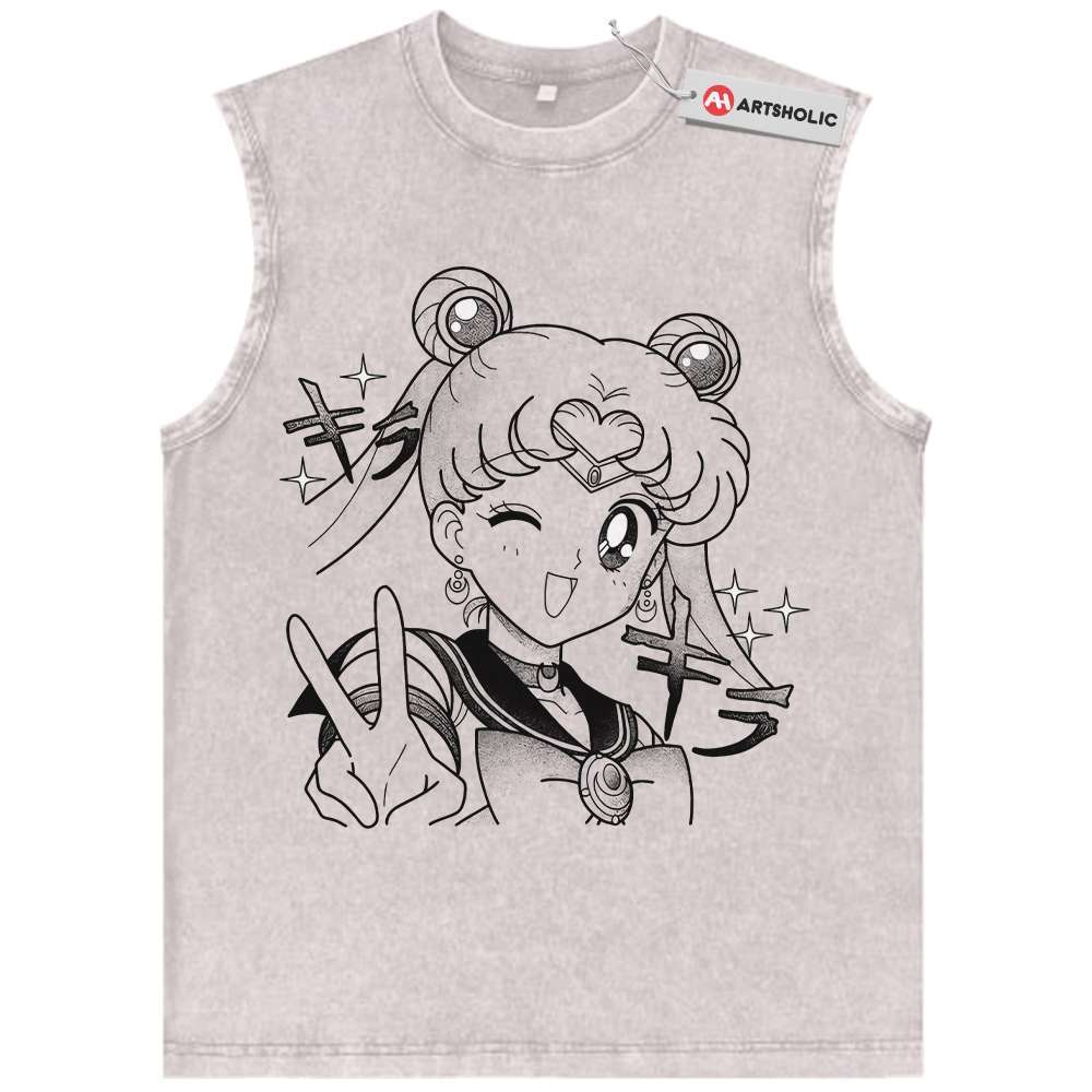 Usagi Tsukino Tank Top, Sailor Moon Tank Top, Anime Tank Top, Vintage Tank Top
