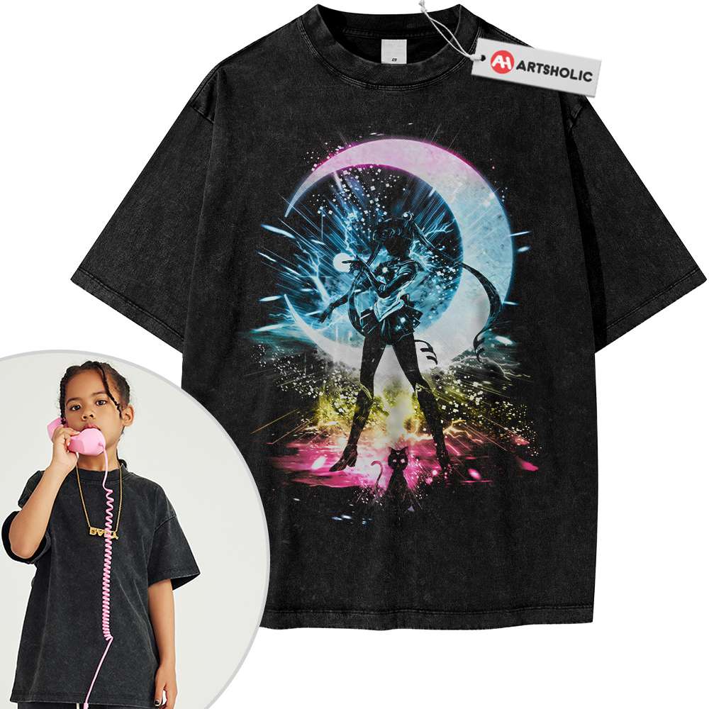 Usagi Tsukino Tee For Kids, Sailor Moon Tee For Kids, Anime Tee For Kids, Vintage Tee For Kids