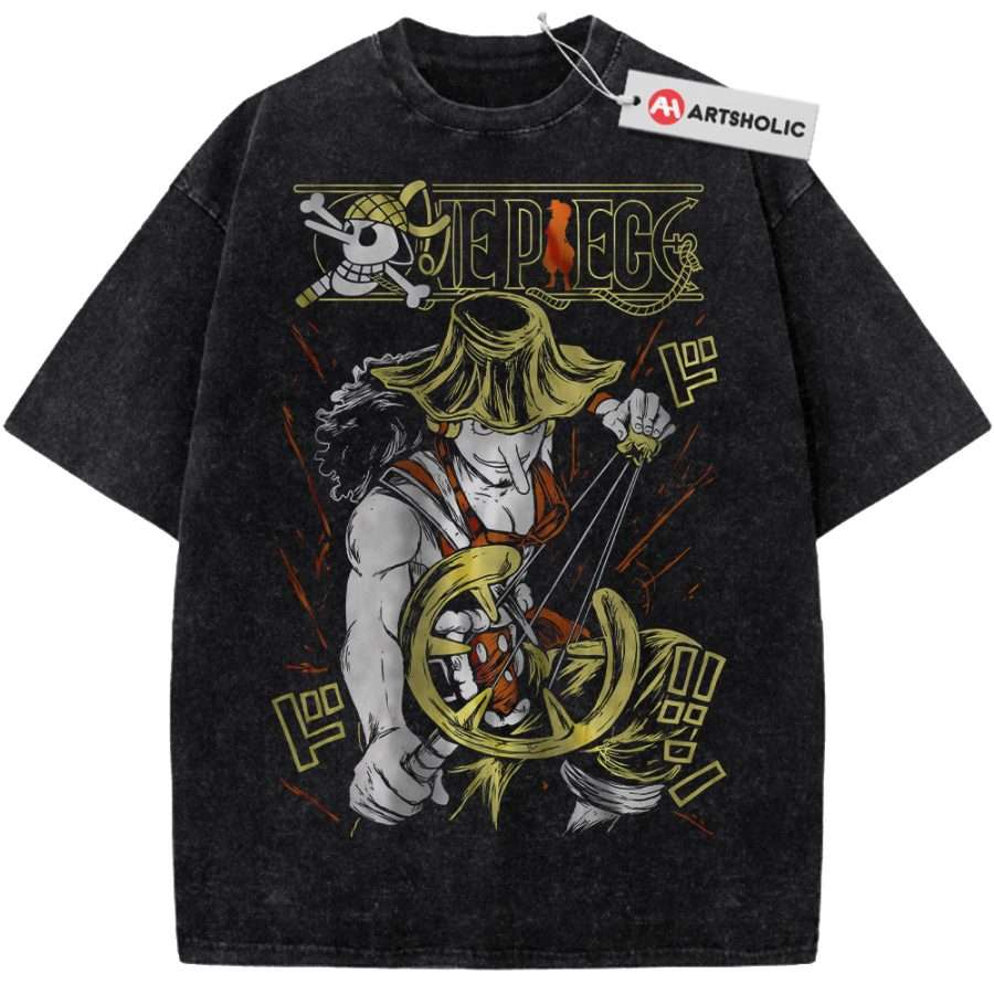 Alternative view of Usopp Shirt, One Piece Shirt, Anime Shirt, Vintage T-Shirt