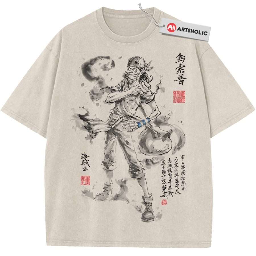 Alternative view of Usopp Shirt, One Piece Shirt, Anime Shirt, Vintage Tee