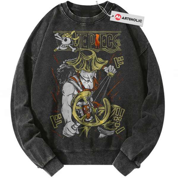 Usopp Sweatshirt, One Piece Sweatshirt, Anime Sweatshirt, Vintage Sweater