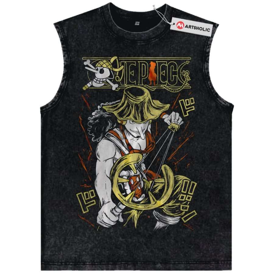 Alternative view of Usopp Tank Top, One Piece Tank Top, Anime Tank Top, Vintage Tank Top