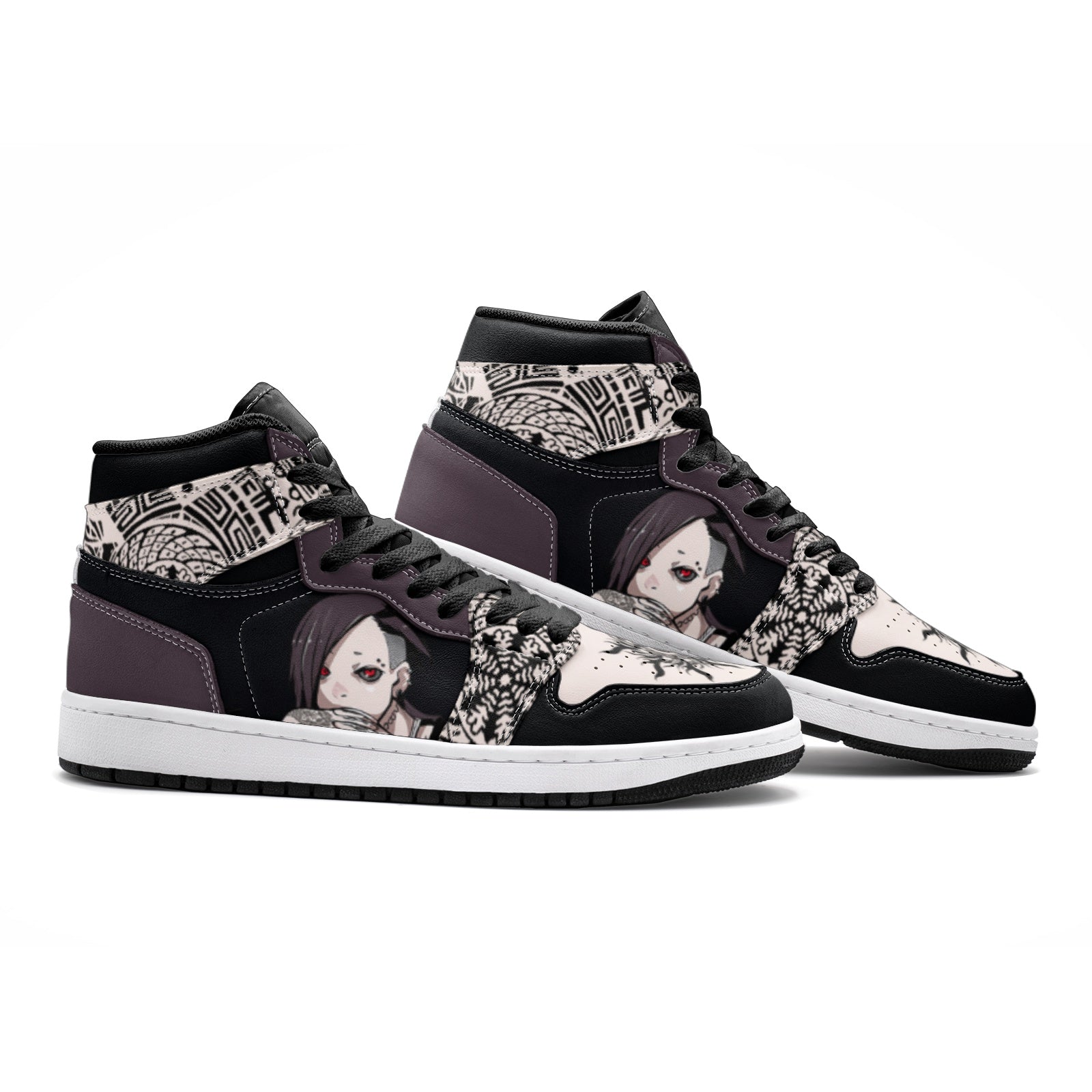 Uta Tokyo Ghoul Custom Sneaker Mid 1 Basketball Shoes - Otaku Hall
