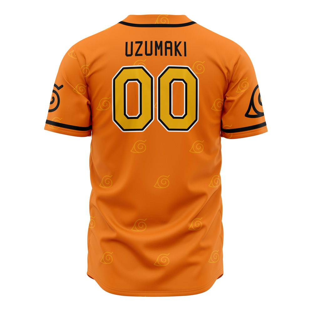 Alternative view of Uzumaki Naruto Custom Baseball Jersey - Otaku Hall