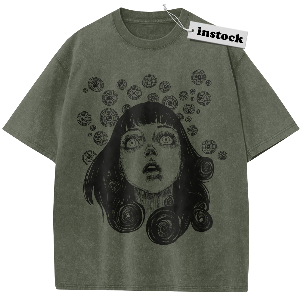 Uzumaki Shirt, Junji Ito Shirt, Horror Anime Shirt, Vintage T-Shirt