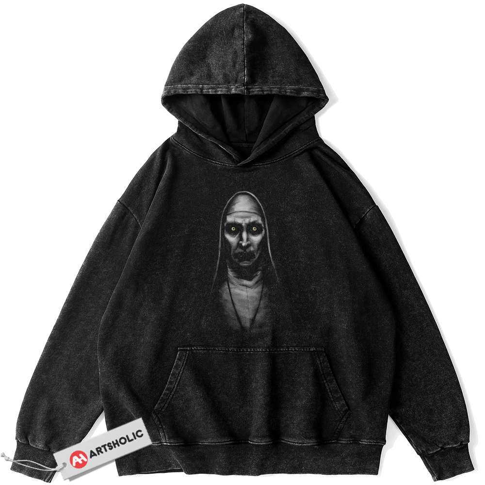 Valak Hoodie, The Nun Hoodie, Halloween Hoodie, Horror Hoodie, Vintage Hoodie