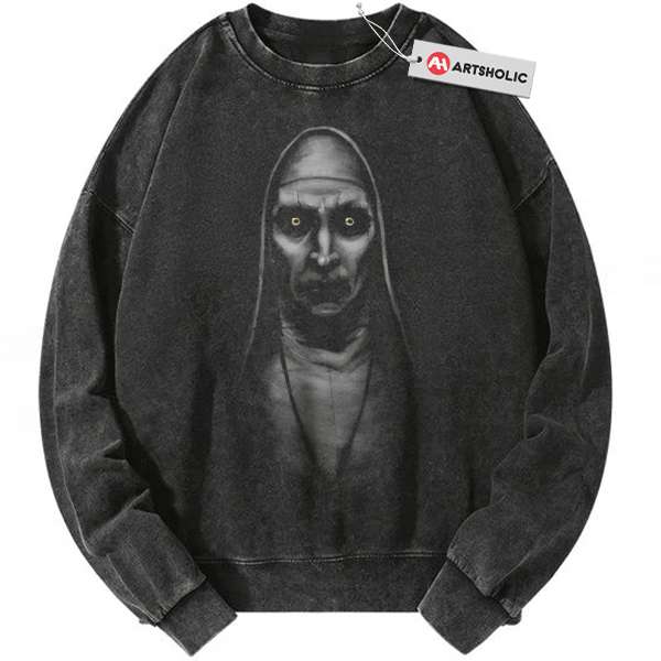 Valak Sweatshirt, The Nun Sweatshirt, Halloween Sweatshirt, Horror Sweatshirt, Vintage Sweater