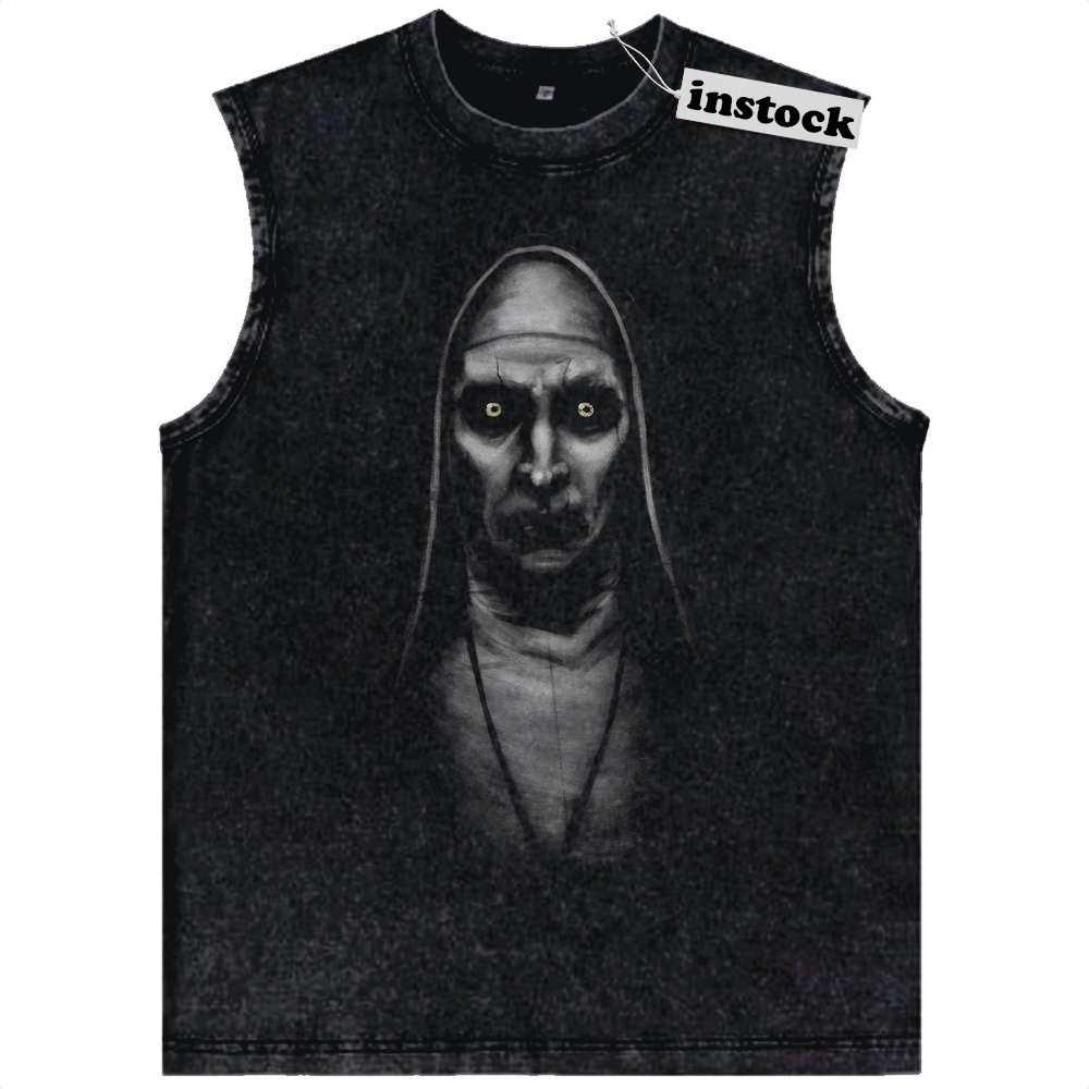 Valak Tank Top, The Nun Tank Top, Halloween Tank Top, Horror Tank Top, Vintage Tank Top