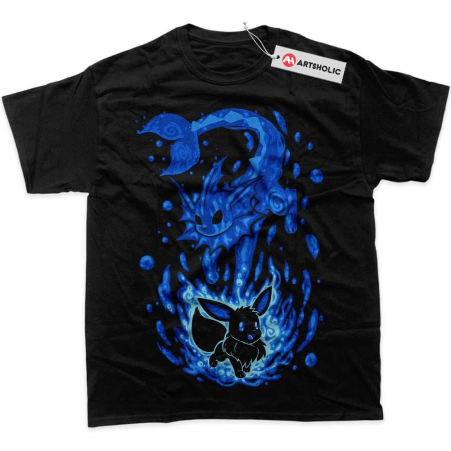 Alternative view of Vaporeon Shirt, Eevee Shirt, Pokemon Shirt, Anime Shirt, Graphic Tee